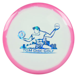 Innova Disc Golf Halo Star Wraith with Spirit of Detroit Stamp Distance Driver Purple White/Blue Waves 173 grams