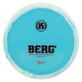 Kastaplast Disc Golf K1 Grind Berg X Putt and Approach 1/1/1/2 Light Blue/Red 174 grams