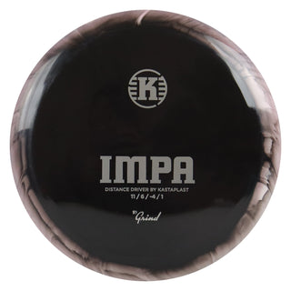 Kastaplast Disc Golf K1 Grind Impa Distance Driver 11/6/-4/1 Black/Silver 173 grams