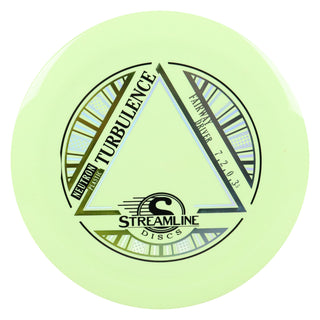 Streamline Disc Golf Neutron Turbulence Fairway Driver 7/2/0/3.5 Pastel Green/Gold Blue 171 grams