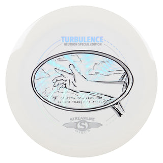 Streamline Disc Golf Neutron Turbulence SE Fairway Driver 7/2/0/3.5 White/Holo 171 grams