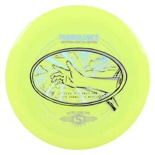 Streamline Disc Golf Neutron Turbulence SE Fairway Driver 7/2/0/3.5 Yellow/Holo 171 grams