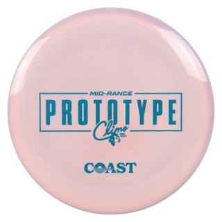 Climo Disc Golf Prototype Signature Line Coast Midrange 6/6/-1/1 Blush/Turquoise 168g