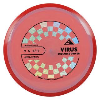 Axiom Discs Project Lab Coat Neutron Virus Distance Driver 9/5/-3.5/1 Light Red/Red 159 grams