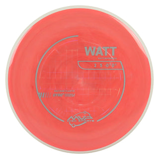 MVP Discs Sports Project Lab Coat Neutron Watt Putt and Approach 2/5/-0.5/0.5 Light Red 166 grams