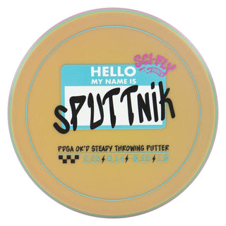 Sci-Fly Disc Golf Hello sPUTTnik 3D Printed Putter 2.25/3.14/-0.25/1 Brown 170 grams