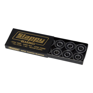 Slappy Skateboard Bearings Super Lube Precision Black