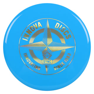 Innova Disc Golf First Run Star Sync Putt and Approach 3/3/0/1 Blue/Gold Holo 173 grams