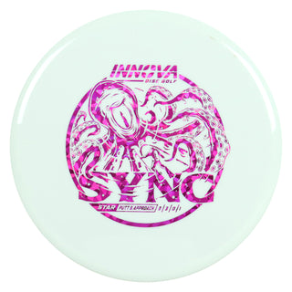 Innova Disc Golf Star Sync Putt and Approach 3/3/0/1 White/Magenta Shatter 172 grams