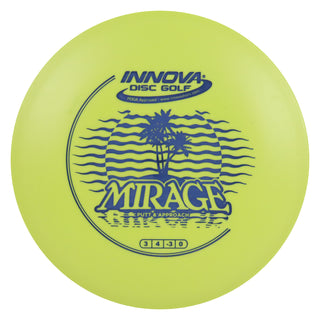 Innova Disc Golf DX Mirage Putting Disc 3/4/-3/0 Yellow/Navy 154 grams