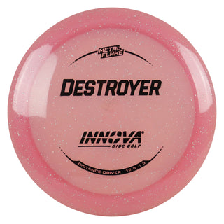 Innova Disc Golf Champion Metal Flake Destroyer Distance Driver 12/5/-1/3 Pink/Black 173 grams