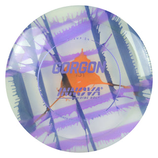 Innova Disc Golf Champion I-Dye Gorgon Distance Driver 10/6/-2/1 Black Purple/Lavender 171 grams