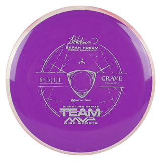 Axiom Disc Golf Neutron Crave Fairway Driver 6.5/5/-1/1 Purple/Pink White 162 grams