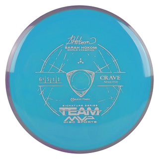 Axiom Disc Golf Neutron Crave Fairway Driver 6.5/5/-1/1 Aqua Blue/Dark Grey 162 grams