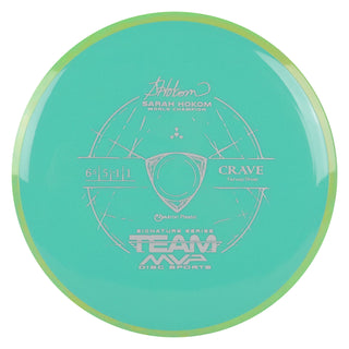 Axiom Disc Golf Neutron Crave Fairway Driver 6.5/5/-1/1 Teal/Yellow Green 174 grams