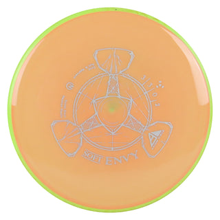 Axiom Disc Golf Neutron Envy Soft Putter 3/3/0/2 Pastel Orange/Lime 167 grams