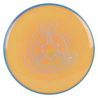 Axiom Disc Golf Neutron Envy Soft Putter 3/3/0/2 Pastel Orange/Blue 167 grams