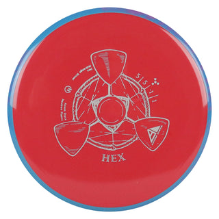 Axiom Disc Golf Neutron Hex Midrange 5/5/-1/1 Light Red/Blue Purple 177 grams