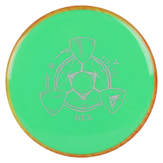 Axiom Disc Golf Neutron Hex Midrange 5/5/-1/1 Green/Orange Blend 176 grams