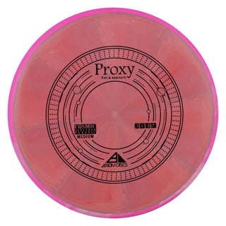Axiom Disc Golf Cosmic Electron Proxy Putter 3/3/-1/0.5 Red/Pink White 172 grams