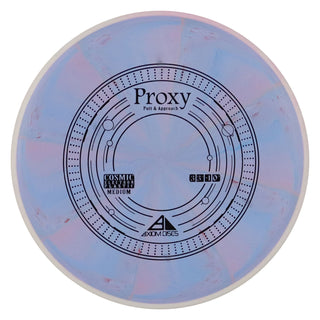 Axiom Disc Golf Cosmic Electron Proxy Putter 3/3/-1/0.5 Blue/White Pink 172 grams