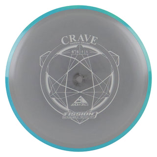 Axiom Disc Golf Fission Crave Fairway Driver 6.5/5/-1/1 Grey/Aqua Green 149 grams