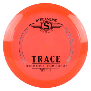 Streamline Disc Golf Proton Trace Distance Driver 11/5/-1/2 Orange/Silver 173 grams