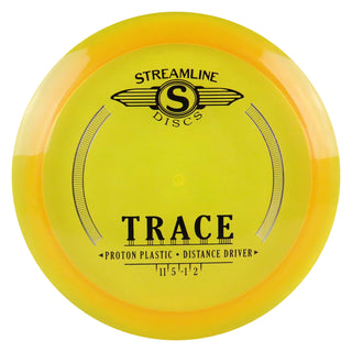 Streamline Disc Golf Proton Trace Distance Driver 11/5/-1/2 Gold/Silver 173 grams