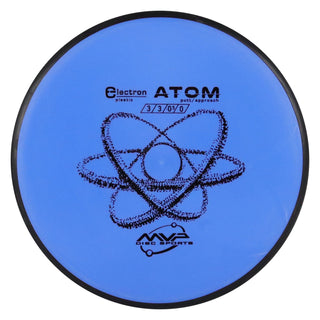 MVP Disc Golf Electron Atom Putter 3/3/0/1 Blue 173 grams