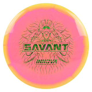 Innova Disc Golf Halo Star Savant Fairway Driver 9/5/-1/2 Yellow Pink/Green Shatter 170 grams