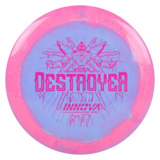 Innova Disc Golf Halo Star Destroyer Distance Driver 12/5/-1/3 Pink Slate Purple/Pink 146 grams