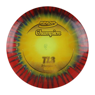 Innova Disc Golf Champion I-Dye TL3 Fairway Driver 8/4/-1/1 Yellow Blue Splat/Gold 173 grams
