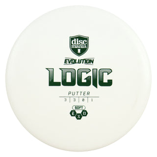 Discmania Disc Golf Exo Soft Logic Putter 3/3/0/1 White/Green 173 grams