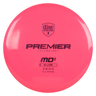 Discmania Disc Golf Q-Line Premier MD3 Midrange 5/6/0/2 Pink/Lavender 177 grams