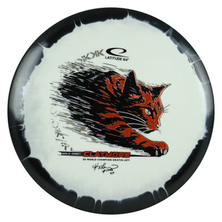 Latitude 64 Disc Golf Gold Orbit Claymore - Kristin Latt Team Series White/Orange 178 grams