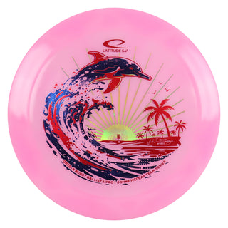 Latitude 64 Disc Golf Opto-X Burst Ballista Pro - JohnE McCray Team Series Pink/Indigo 173 grams