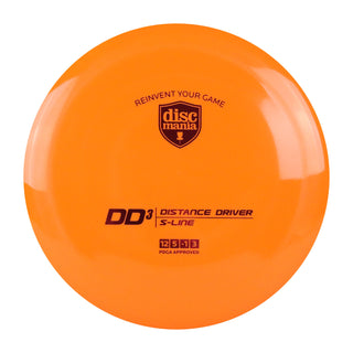 Discmania Disc Golf S-Line DD3 Distance Driver 12/5/-1/3 Orange/Red 173 grams