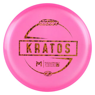 Discraft Disc Golf Paul McBeth Z Line Kratos Putter 3/3/0/3 Pink/Orange Scales 167-169 grams