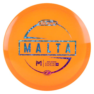 Discraft Disc Golf Paul McBeth Z Line Malta Midrange 5/4/1/3 Orange/Rainbow Shatter 175-176 grams