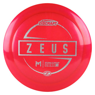 Discraft Disc Golf Paul McBeth Z Line Zeus Distance Driver 12/5/-1/3 Red/Silver Weave 167-169 grams