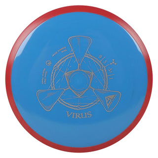 Axiom Disc Golf Neutron Virus Distance Driver 9/5/-3.5/1 Blue/Red 174 grams