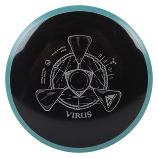 Axiom Disc Golf Neutron Virus Distance Driver 9/5/-3.5/1 Black/Slate Blue 173 grams