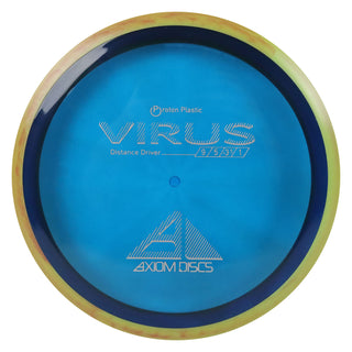 Axiom Disc Golf Proton Virus Distance Driver 9/5/-3.5/1 Dark Blue/Yellow Orange 168 grams