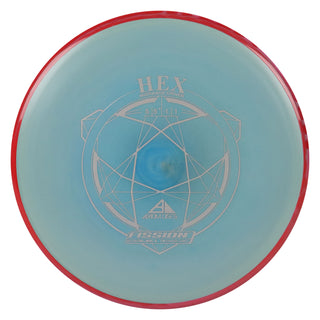 Axiom Disc Golf Fission Hex Midrange 5/5.5/-1/1 Slate Blue/Red Pink 162 grams