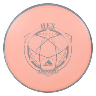 Axiom Disc Golf Fission Hex Midrange 5/5.5/-1/1 Peach/Grey White 165 grams