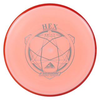 Axiom Disc Golf Fission Hex Midrange 5/5.5/-1/1 Peach/Red 149 grams