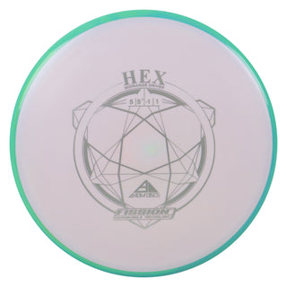 Axiom Disc Golf Fission Hex Midrange 5/5.5/-1/1 Lilac/Aqua Blend 151 grams