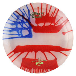 Discraft Disc Golf Z Line Fly Dye Heat Distance Driver 9/6/-3/1 Red Blue/Green Metallic 164-166g