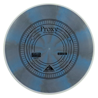 Axiom Disc Golf Cosmic Electron Proxy Soft Putter 3/3/-1/0.5 Black Blue/White 172 grams