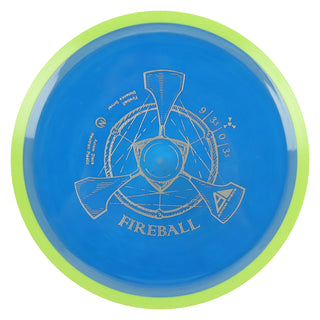 Axiom Disc Golf Neutron Fireball Distance Driver 9/3.5/0/3.5 Storm Blue/Yellow 172 grams